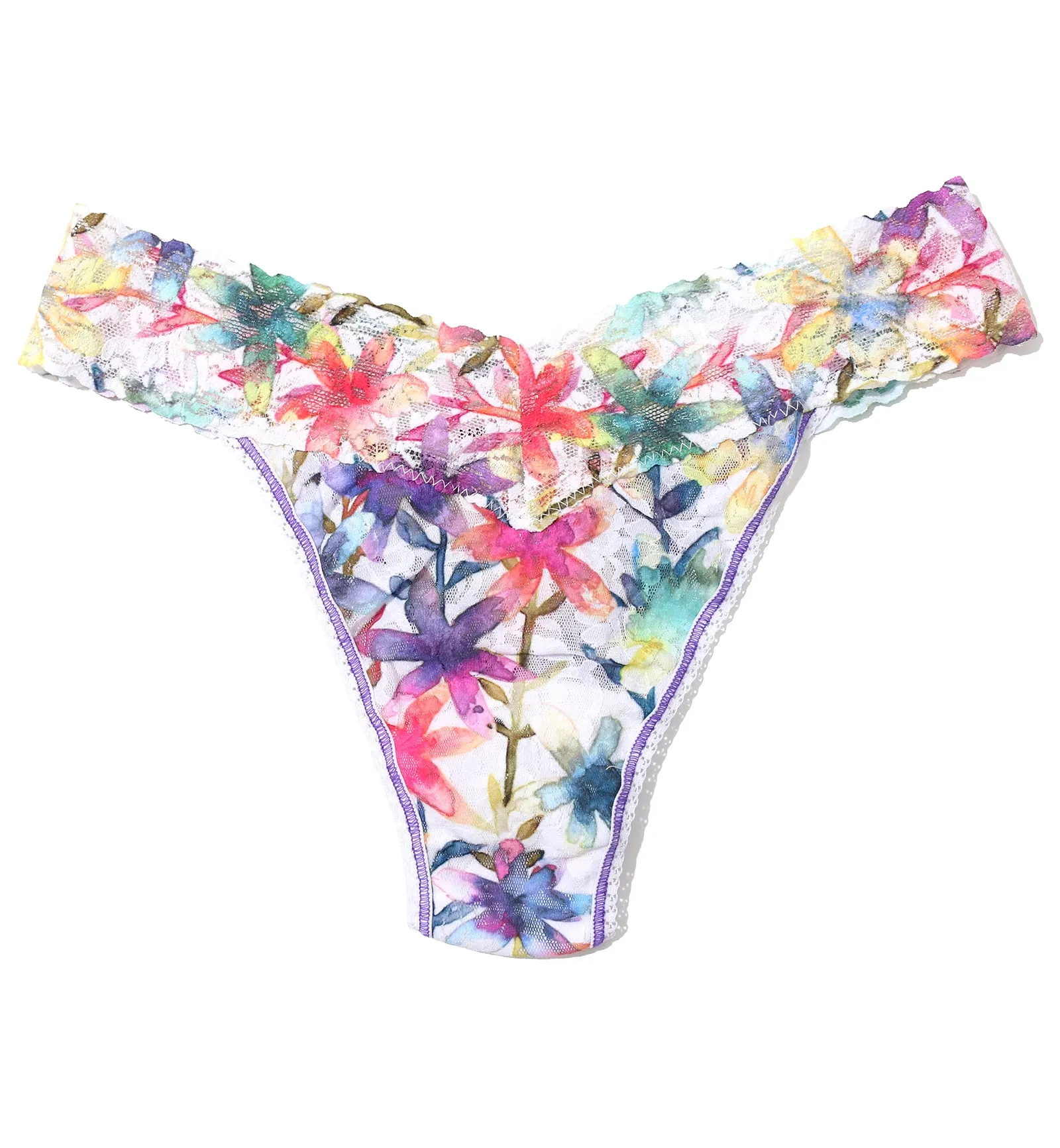 Hanky Panky Signature Lace Printed Original Rise Thong (PR4811P) - Still Blooming