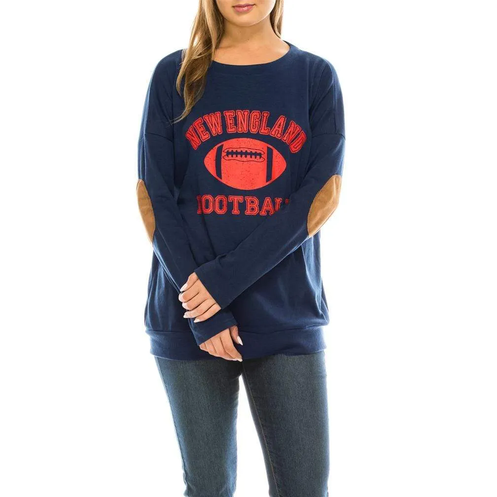 Haute Edition Women's Game Day Football Sweatshirt