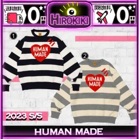 HUMAN MADE  |Unisex Street Style Collaboration Logo Sweaters