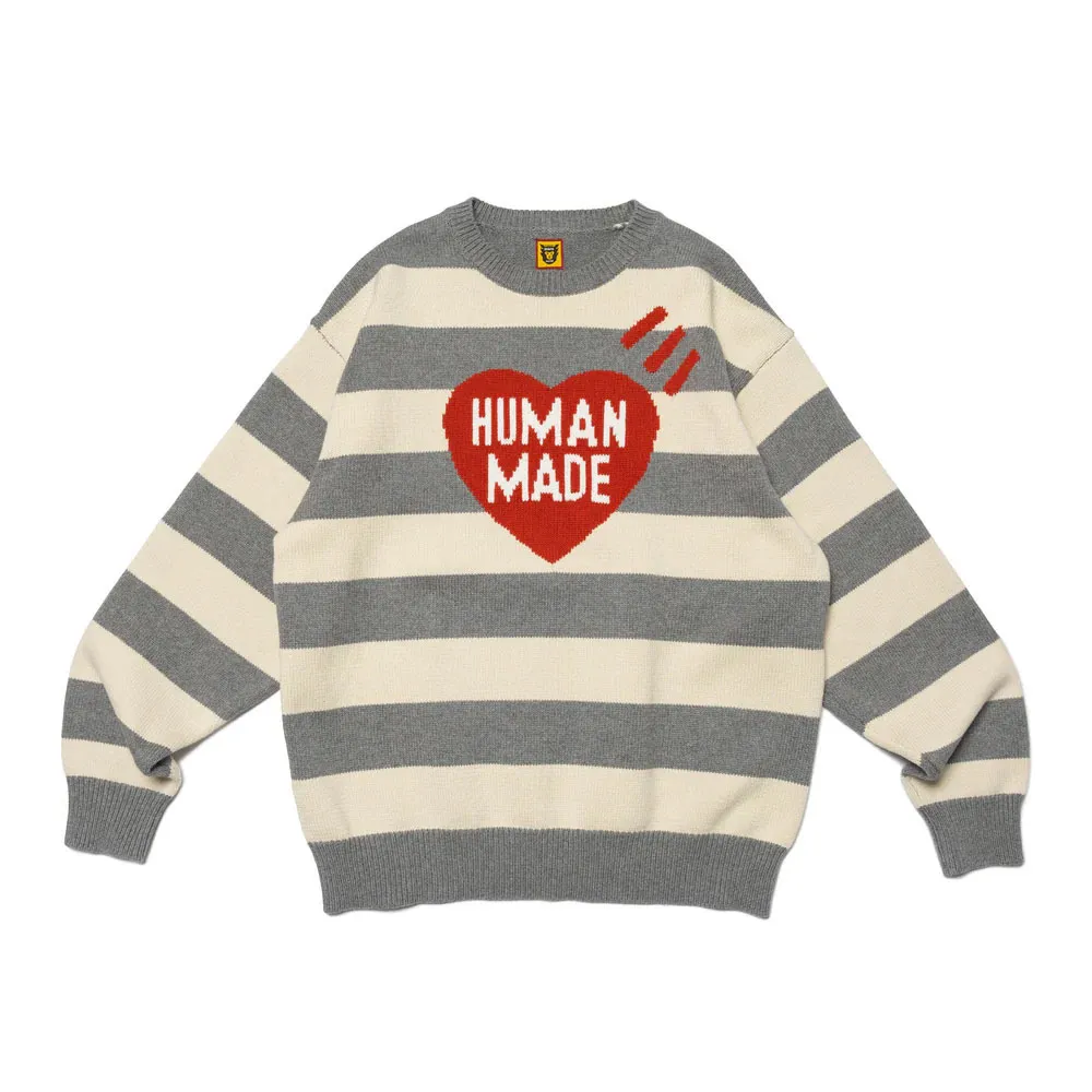 HUMAN MADE  |Unisex Street Style Collaboration Logo Sweaters