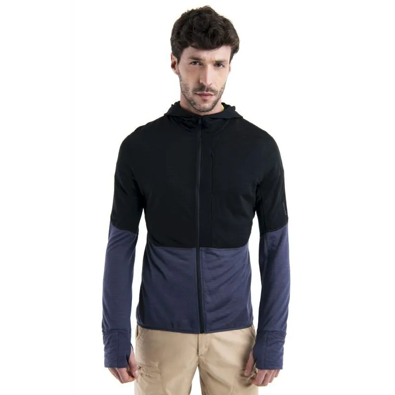 icebreaker  Merino 200 RealFleece Descender LS Zip Hoodie - Giacca in pile di merino - Uomo