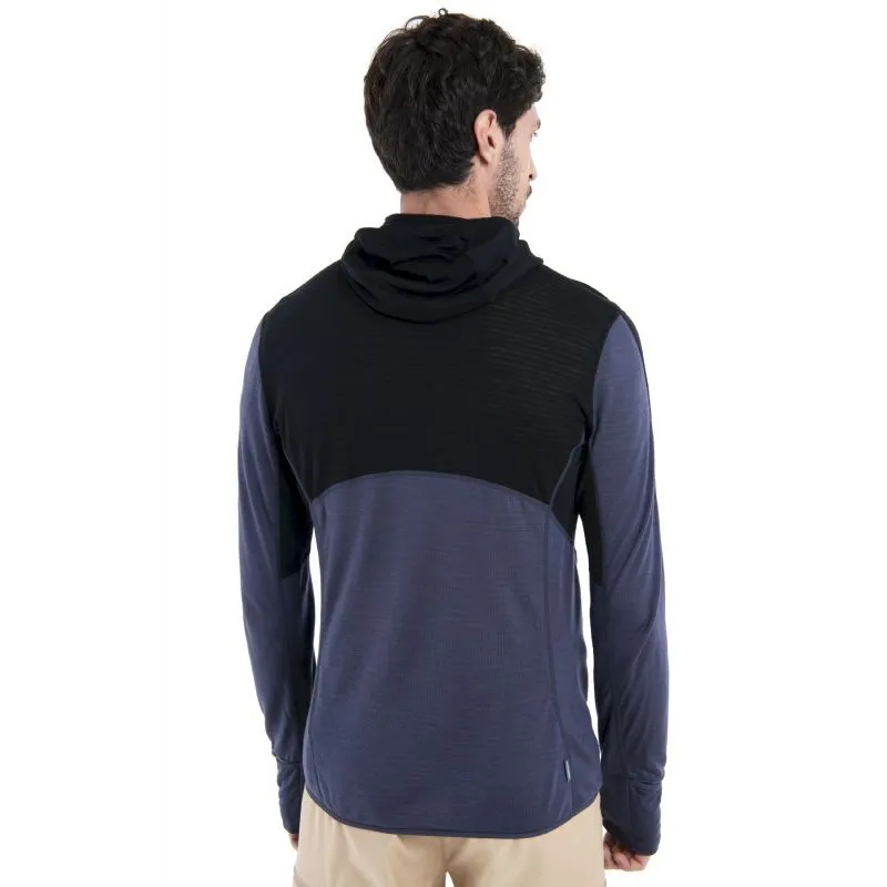 icebreaker  Merino 200 RealFleece Descender LS Zip Hoodie - Giacca in pile di merino - Uomo