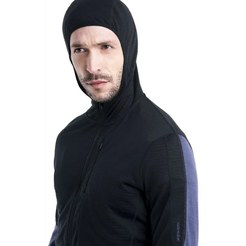 icebreaker  Merino 200 RealFleece Descender LS Zip Hoodie - Giacca in pile di merino - Uomo