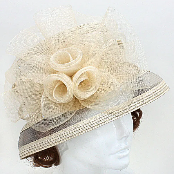 iLLASPARKZ Polypropylene Dressy Flower Hat