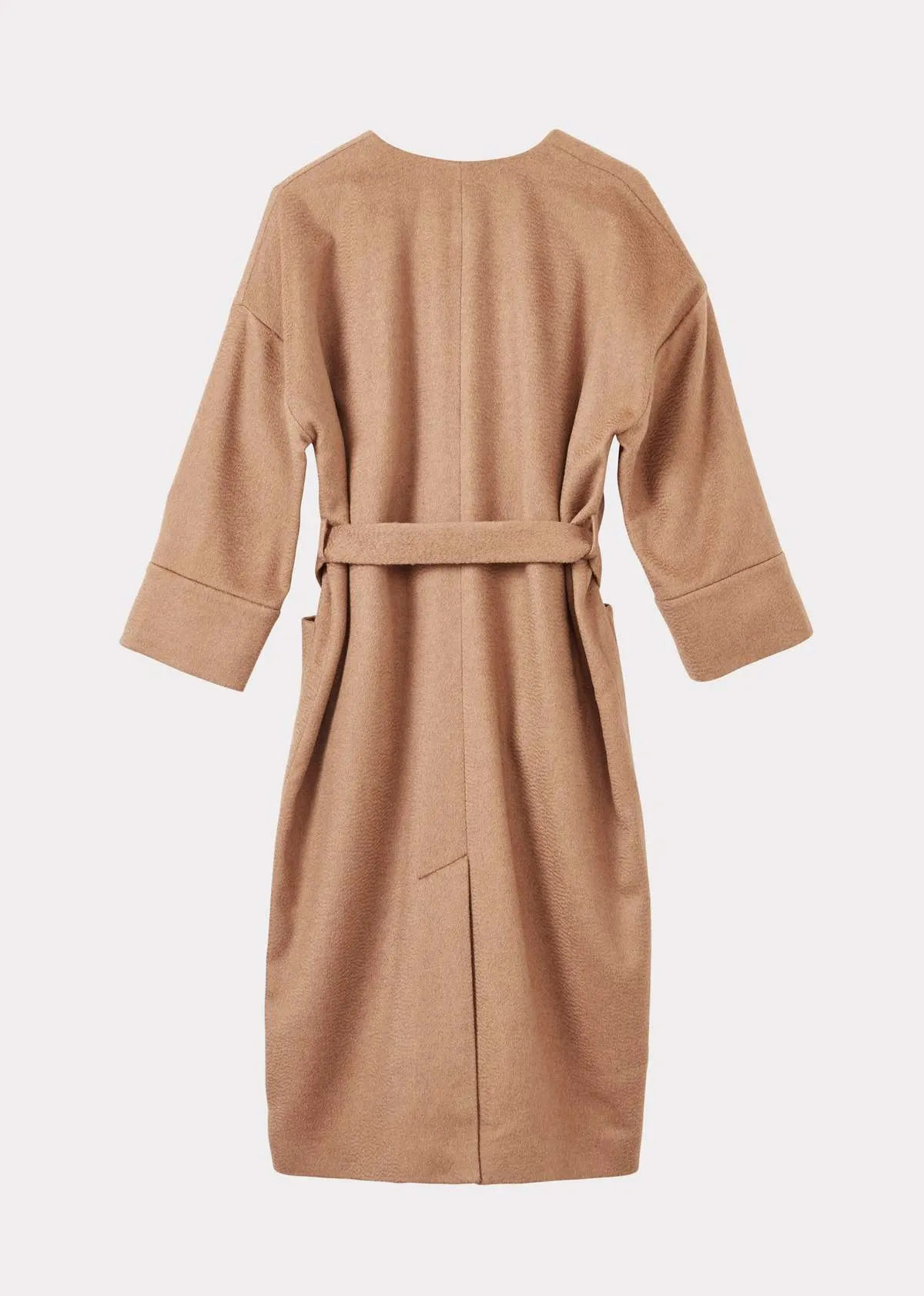 Kids Caramel Baby Hair Blanket Coat - Camel