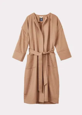 Kids Caramel Baby Hair Blanket Coat - Camel