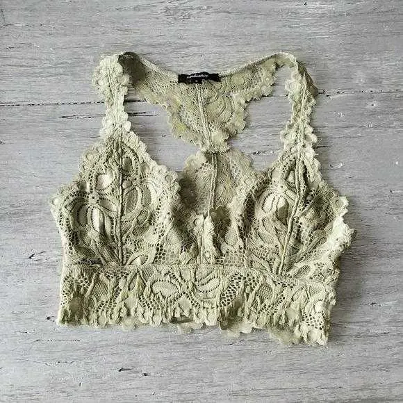 Lace Bralette Green