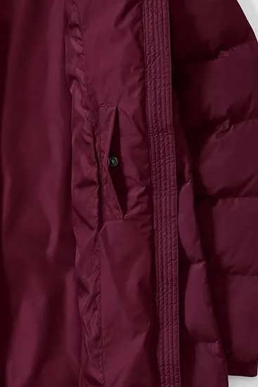 Lands' End Ladies' Maxi Down Coat Rich Burgundy