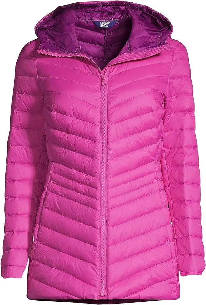 Lands' End Ladies' Ultralight Down Puffer Jacket Packable