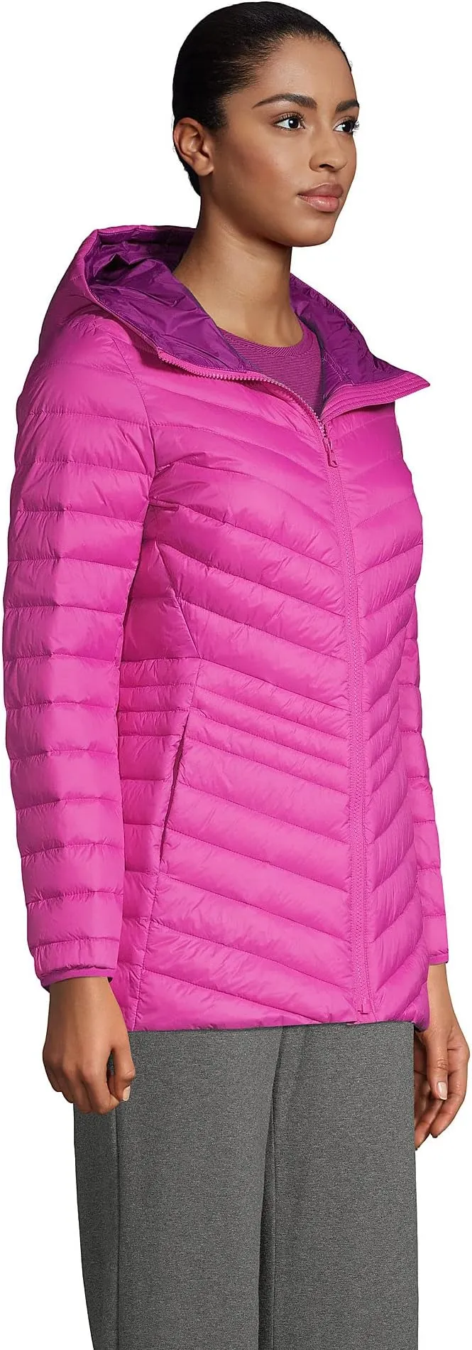 Lands' End Ladies' Ultralight Down Puffer Jacket Packable