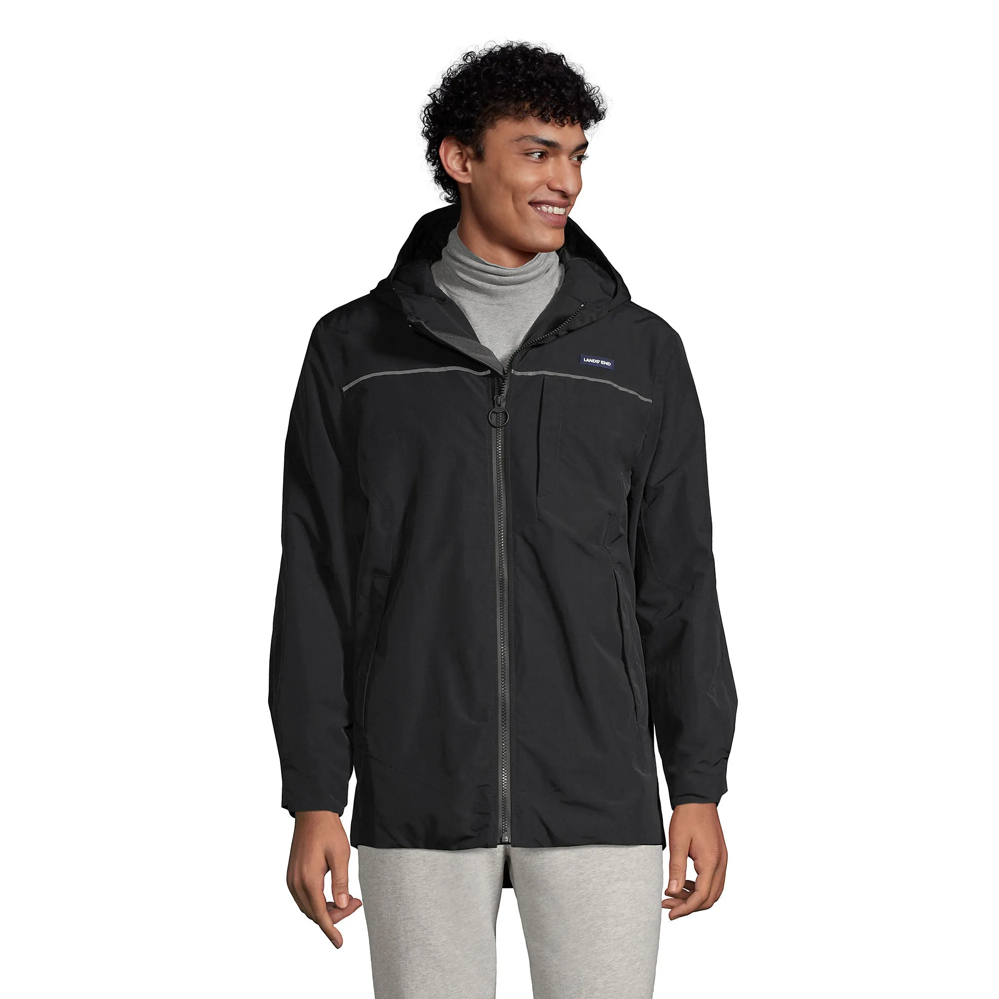 Lands' End Men's Squall Hooded Jacket