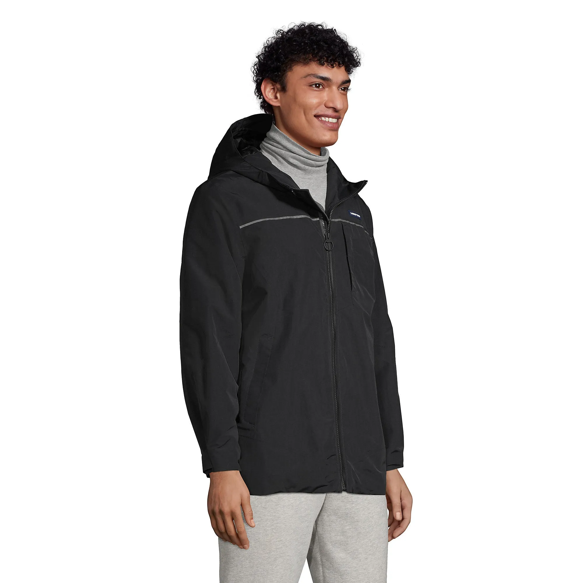 Lands' End Men's Squall Hooded Jacket