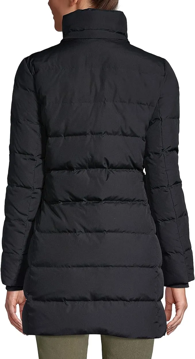 Lands' End Womens Down Winter Coat Black