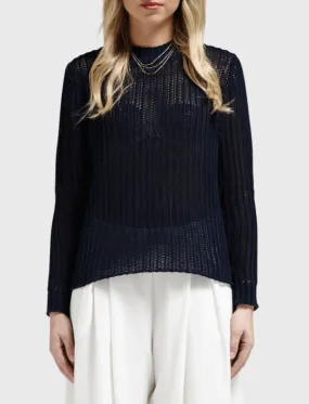 Le Oversized Sweater - Navy