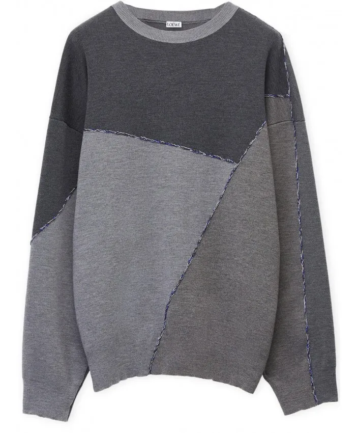 LOEWE  |Unisex Wool Long Sleeves Plain Oversized Luxury