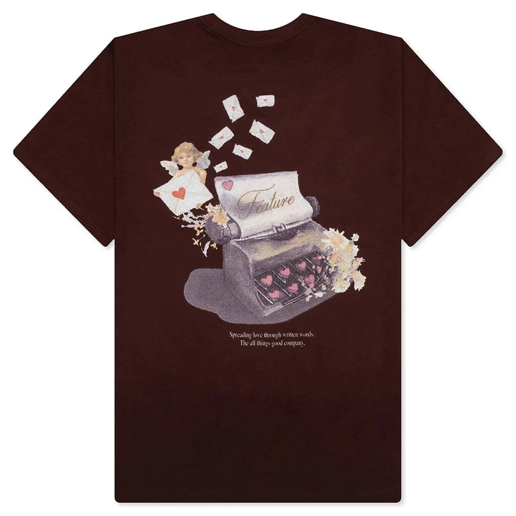 Love Letters Tee - Bitter Chocolate