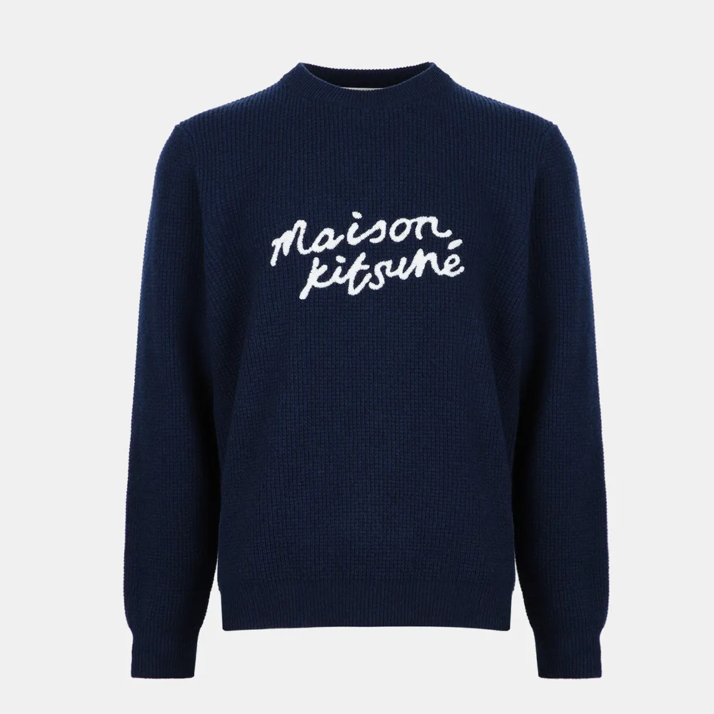 MAISON KITSUNE  |Unisex Street Style Long Sleeves Logo Designers Sweaters