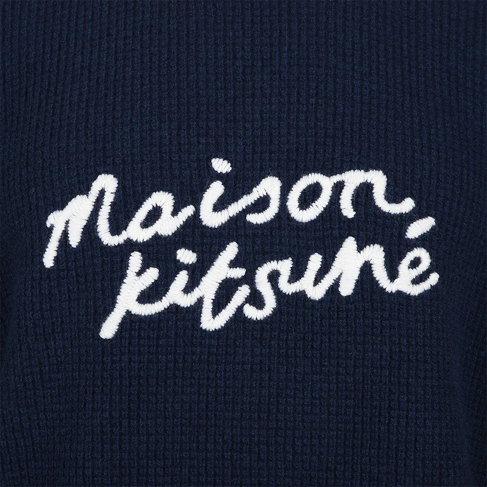 MAISON KITSUNE  |Unisex Street Style Long Sleeves Logo Designers Sweaters