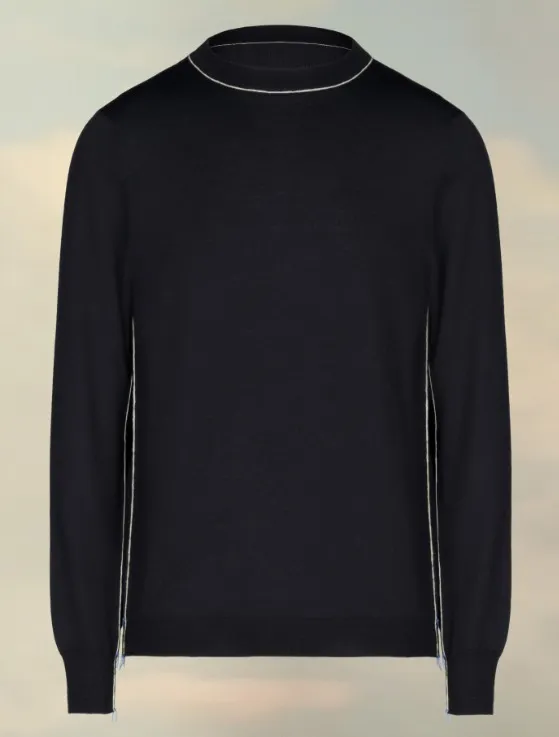 Maison Margiela  |Crew Neck Wool Long Sleeves Plain Designers Sweaters