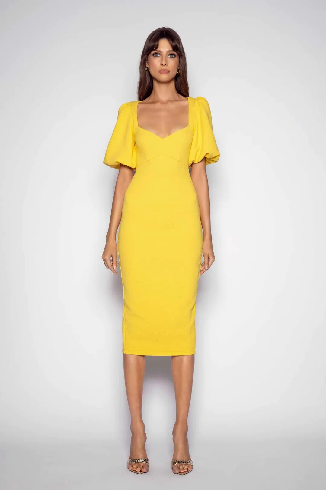 Maryanne Dress - Lemon