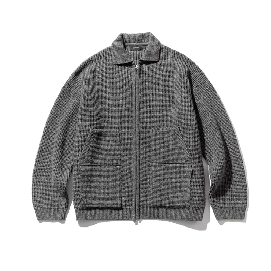 MASSNOUN  |Wool Nylon Street Style Long Sleeves Plain Oversized