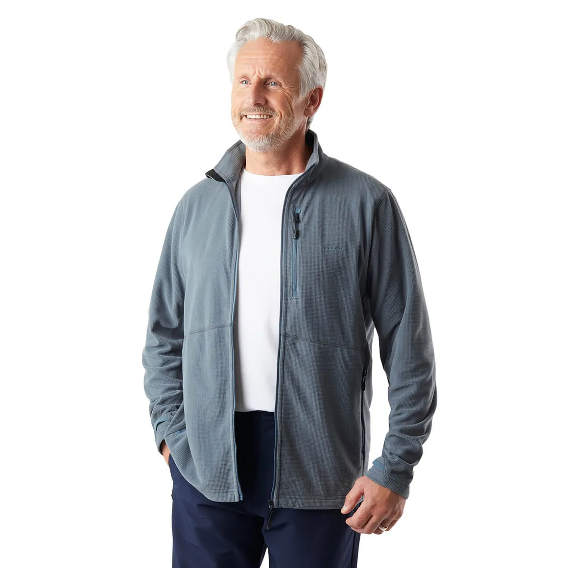 Men's Microgrid Fleece Jacket Slate Grey