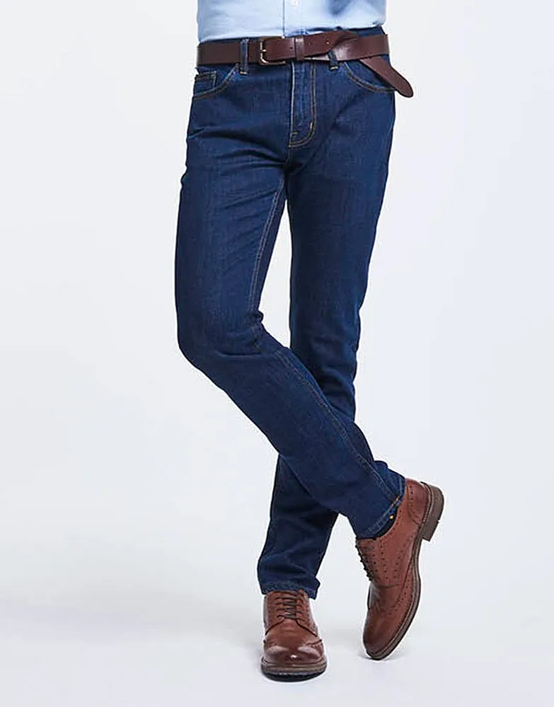 Men's Spencer Slim Leg Jean in Indigo from Crew Clothing Company