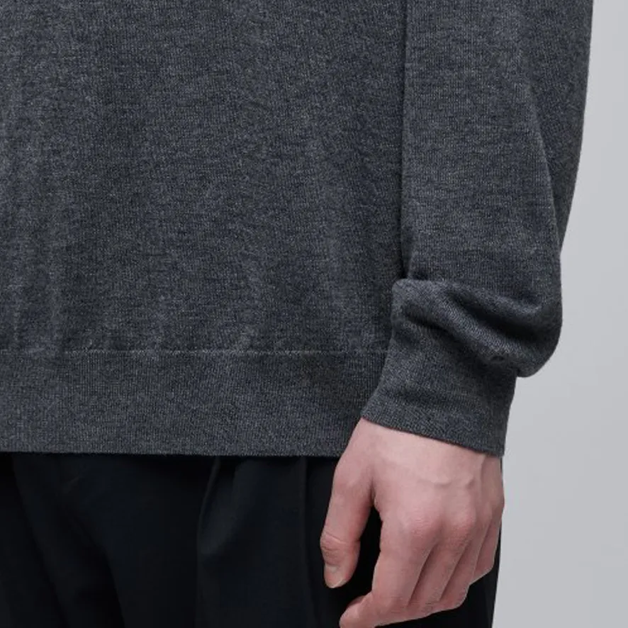 MUSINSA STANDARD  |Wool Nylon Street Style Long Sleeves Plain Sweaters