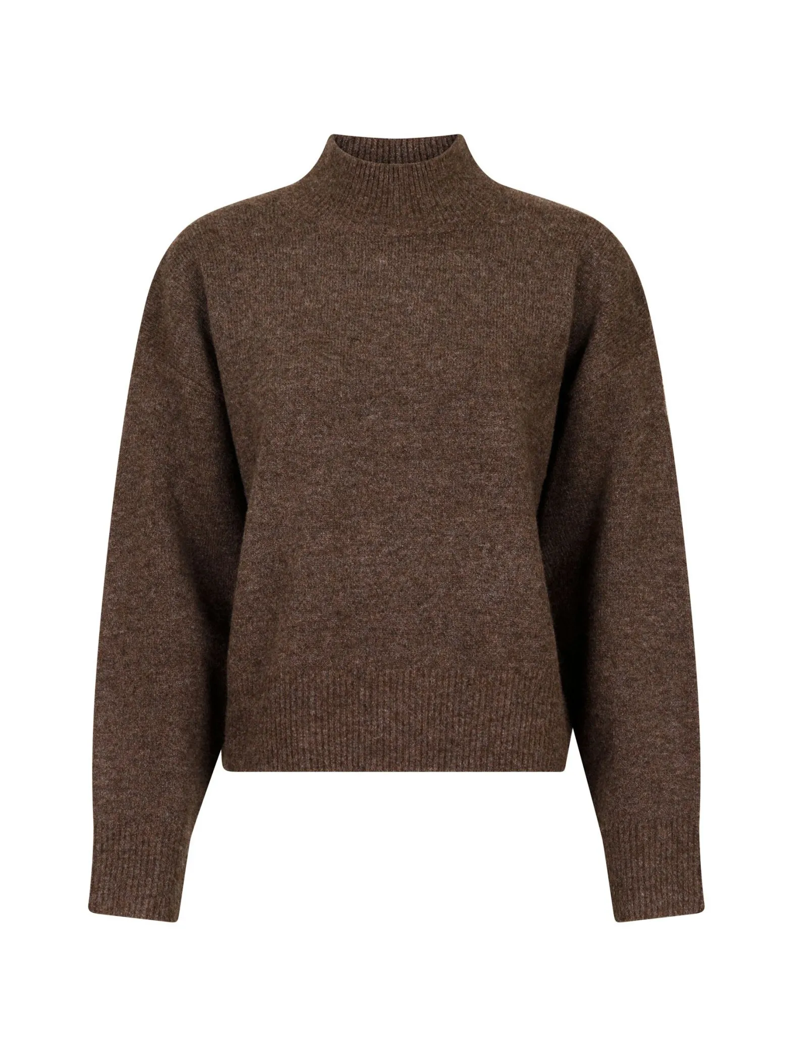 NEO NOIR SWEATER PAULINA KNIT BROWN MELANGE