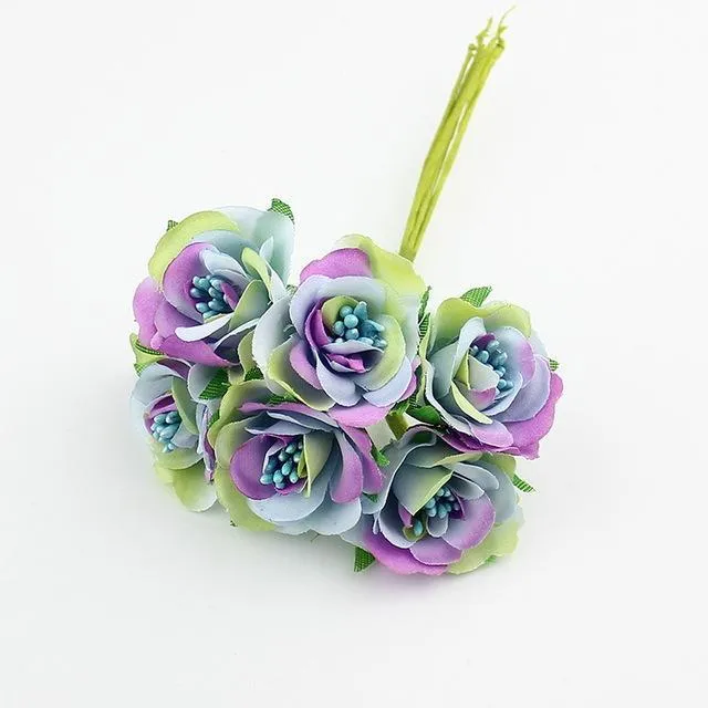 New stylish Artificial silk Rose Stamen flower Bouquet For Decorative