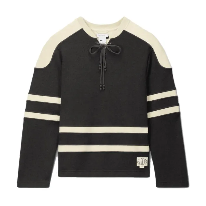 Nike  |Wool Street Style Collaboration Long Sleeves Logo Sweaters