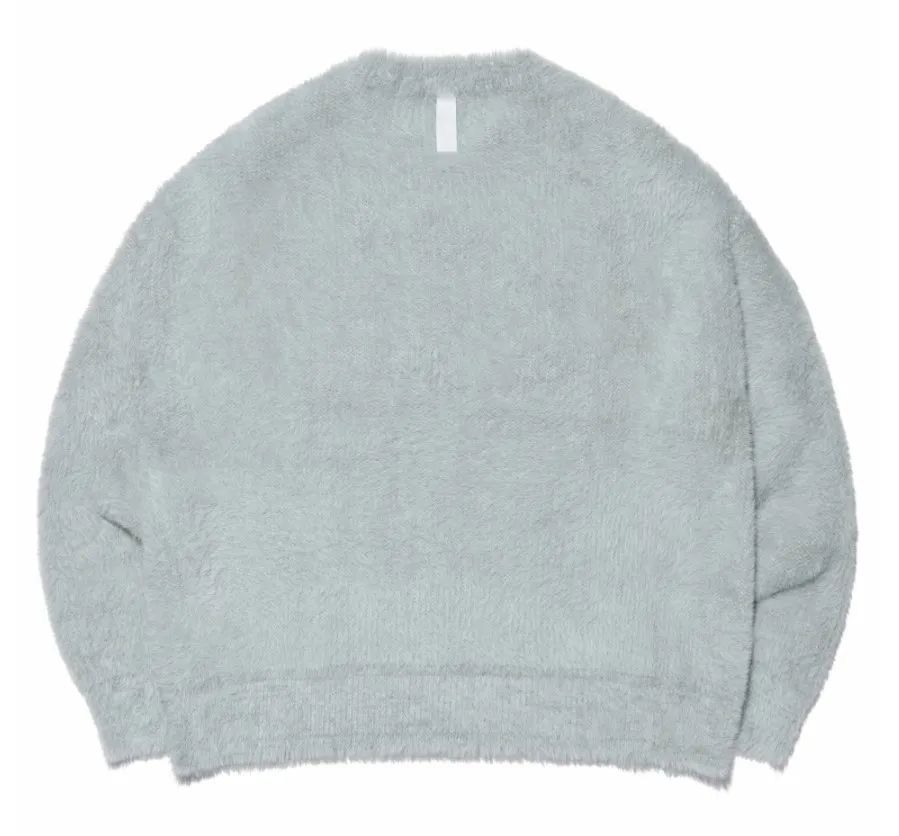 NOMANUAL  |Crew Neck Unisex Nylon Street Style Long Sleeves Plain