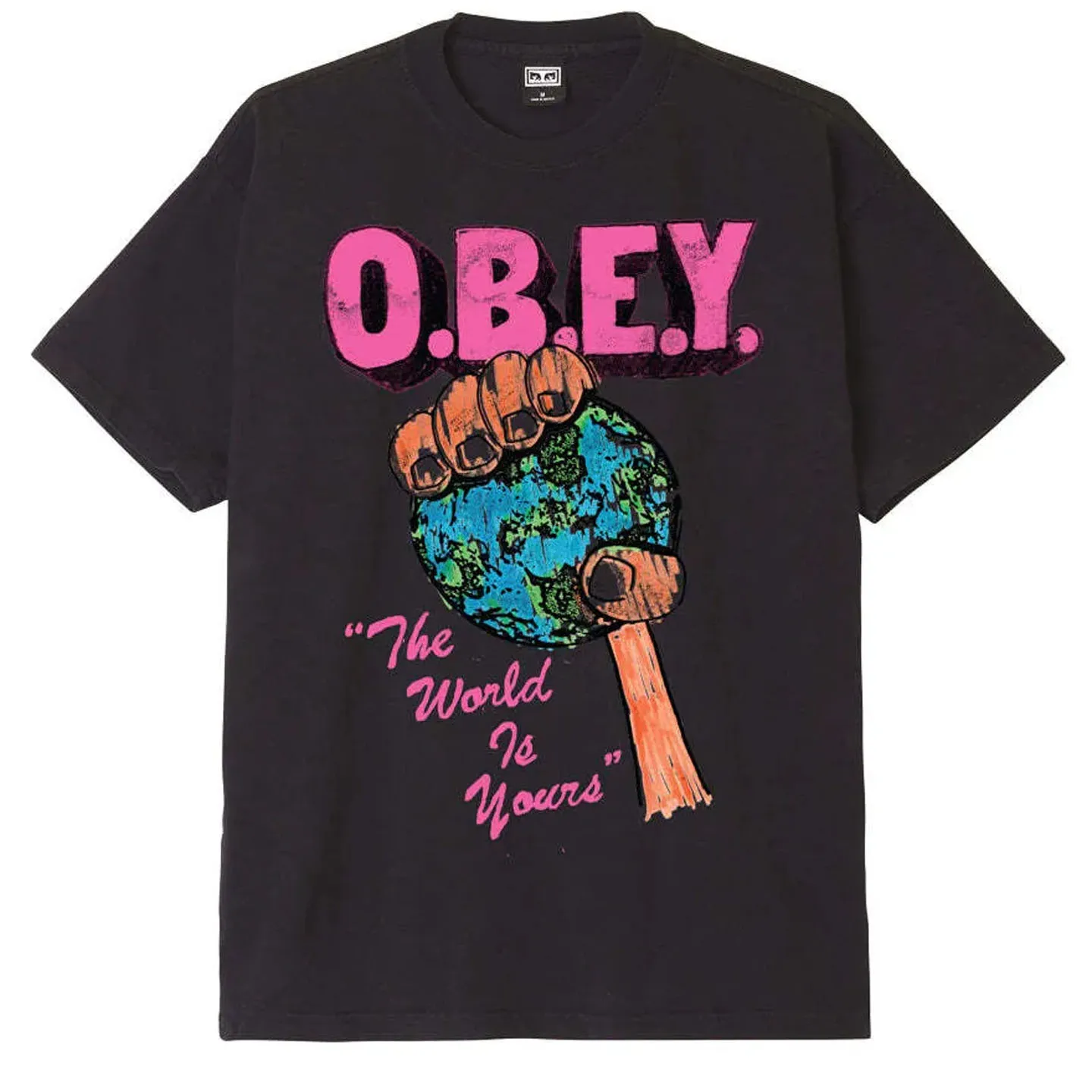 Obey The World Is Yours Heavyweight T-Shirt | Obey Clothing UK