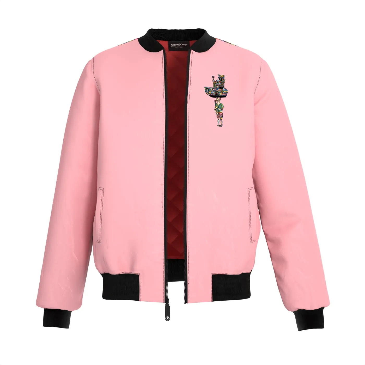 Olindo Pink Bomber Jacket