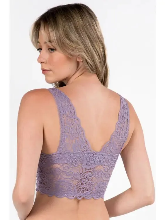 Padded Lace Bralette | Lavender