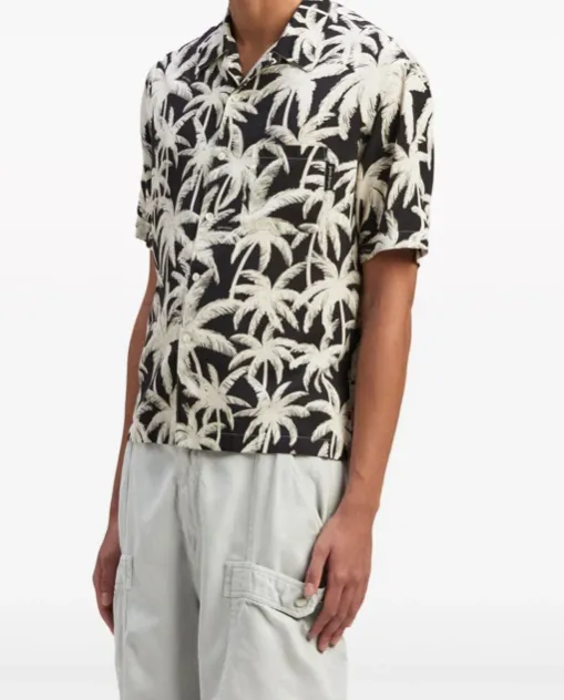 Palm Angels  |Flower Patterns Street Style Short Sleeves Logo Shirts