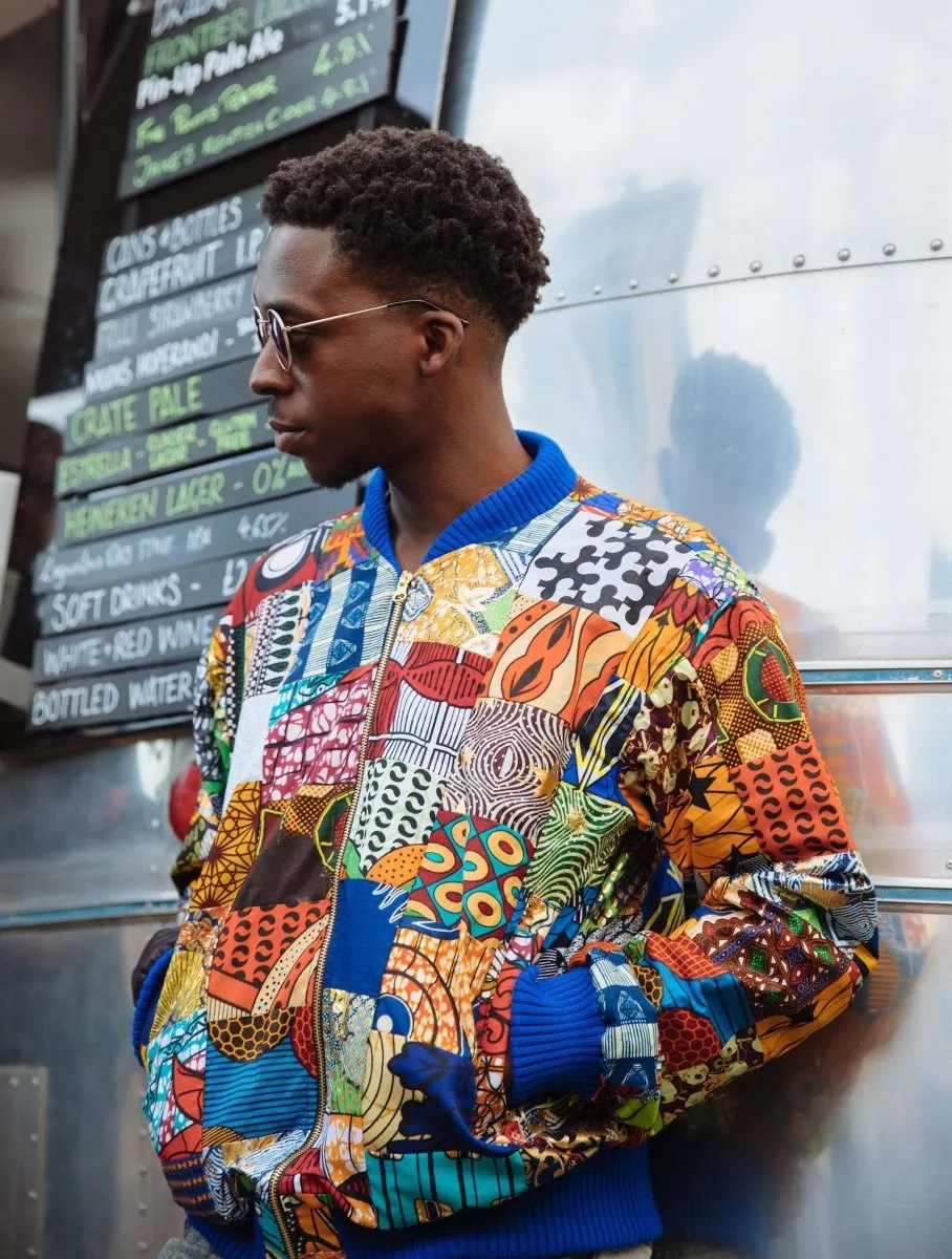 Patchwork Bomber Jacket - Festival Bomber Jacket