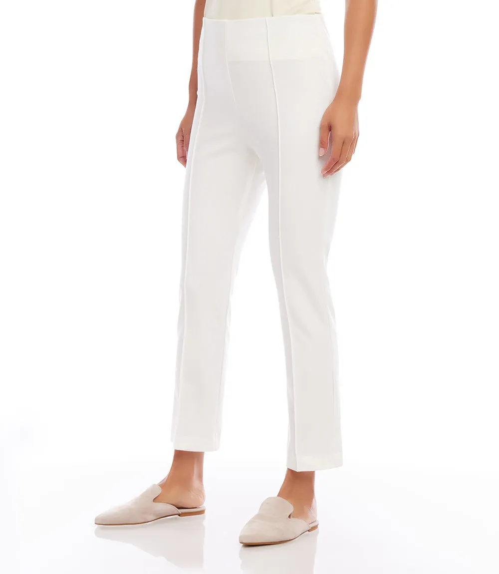 Petite Size Cropped Pintuck Pants