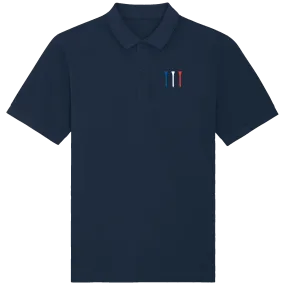 Polo manches courtes Tees Bleu Blanc Rouge