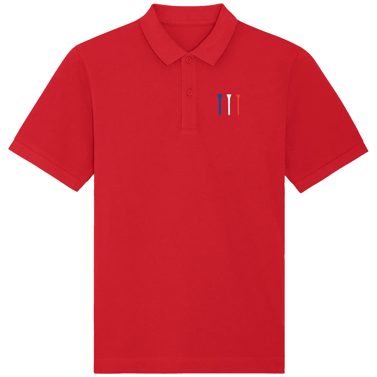 Polo manches courtes Tees Bleu Blanc Rouge