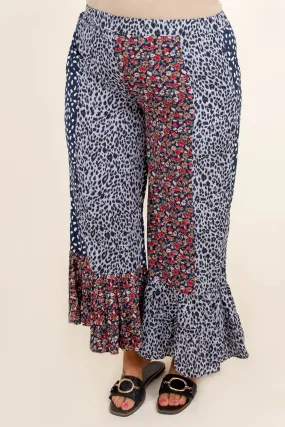 Poppy Strolls Pants, Navy Mix