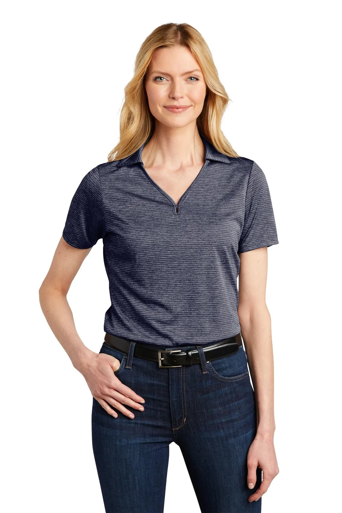 Port Authority Clothing LK585 Port Authority    Ladies Shadow Stripe Polo SKU: LK585