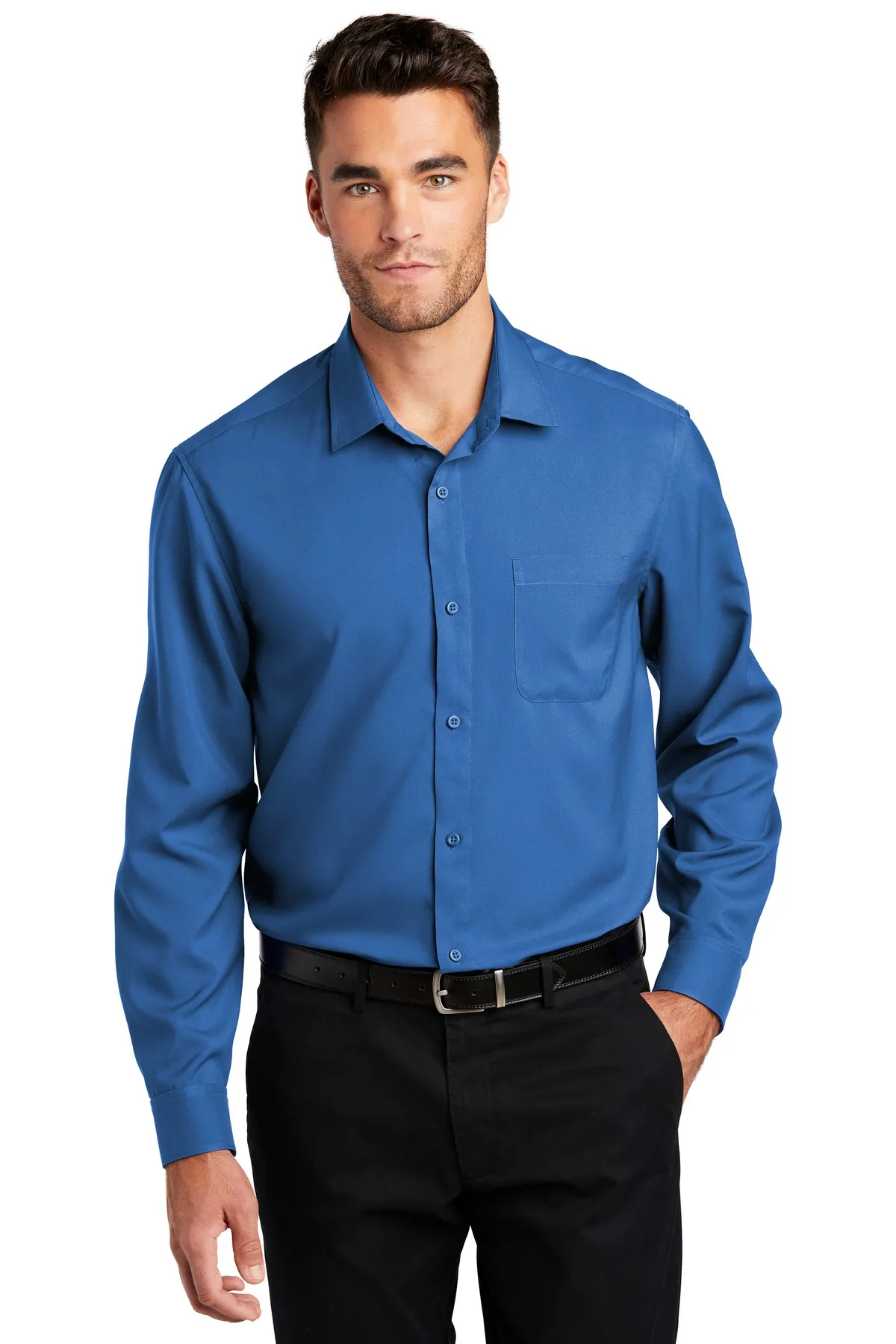 Port Authority Clothing W401 Port Authority    Long Sleeve Performance Staff Shirt SKU: W401