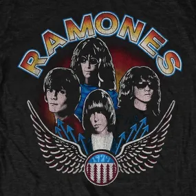 Ramones Vintage Wings Photo Woman's Tee