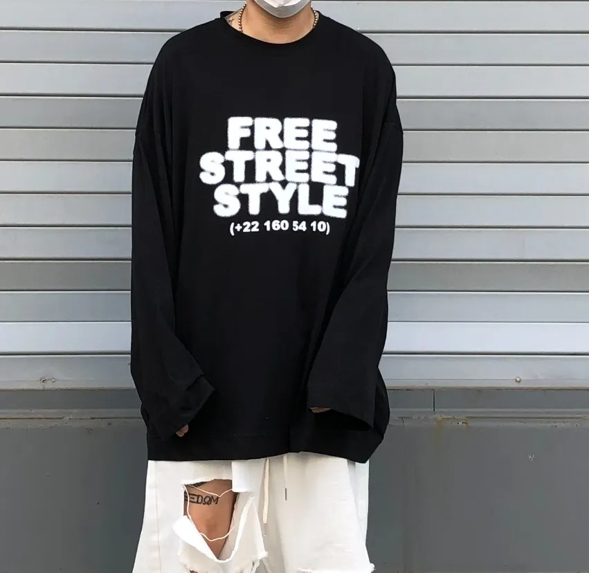 RASHOMONG  |Unisex Street Style Plain Logo T-Shirts