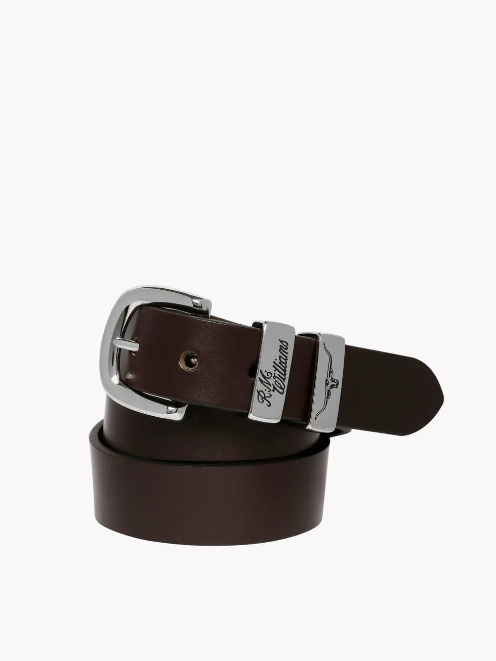 R.M.Williams 3 Piece Solid Belt - 1, 1/4 " Chestnut - Gillanders.ie Town & Country Clothing