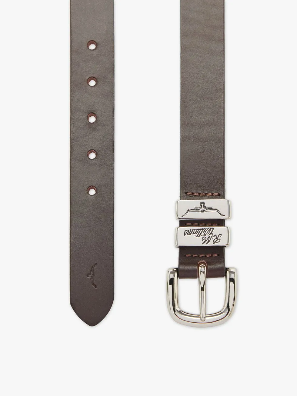 R.M.Williams 3 Piece Solid Belt - 1, 1/4 " Chestnut - Gillanders.ie Town & Country Clothing