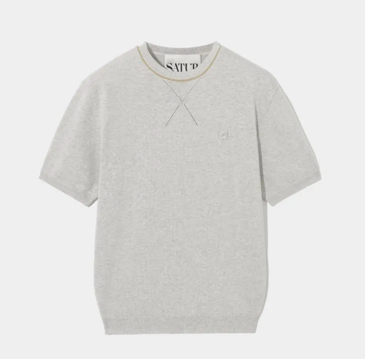 SATUR  |Unisex Street Style Plain Logo Sweaters