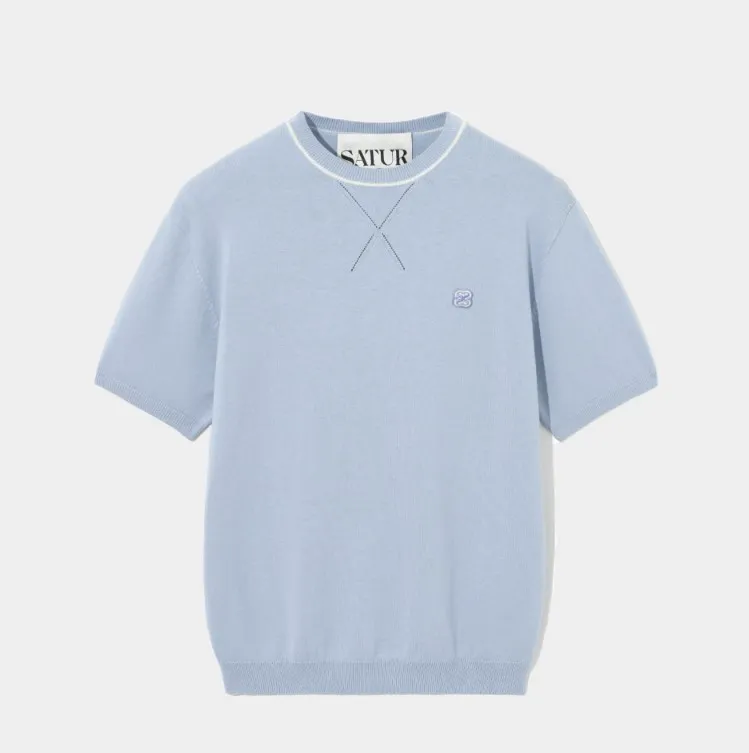 SATUR  |Unisex Street Style Plain Logo Sweaters