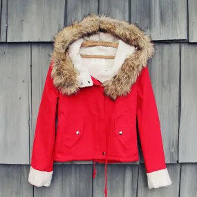 Sherpa Coat in Red